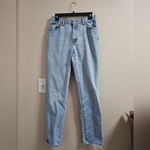 Vintage Calvin Klein High Rise Straight Leg Jeans - Double Stone Wash - Size 10